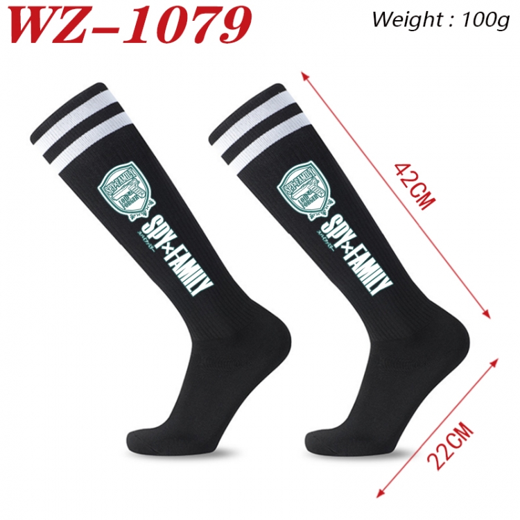 SPY×FAMILY Embroidered sports football socks Knitted wool socks 42x22cm WZ-1079