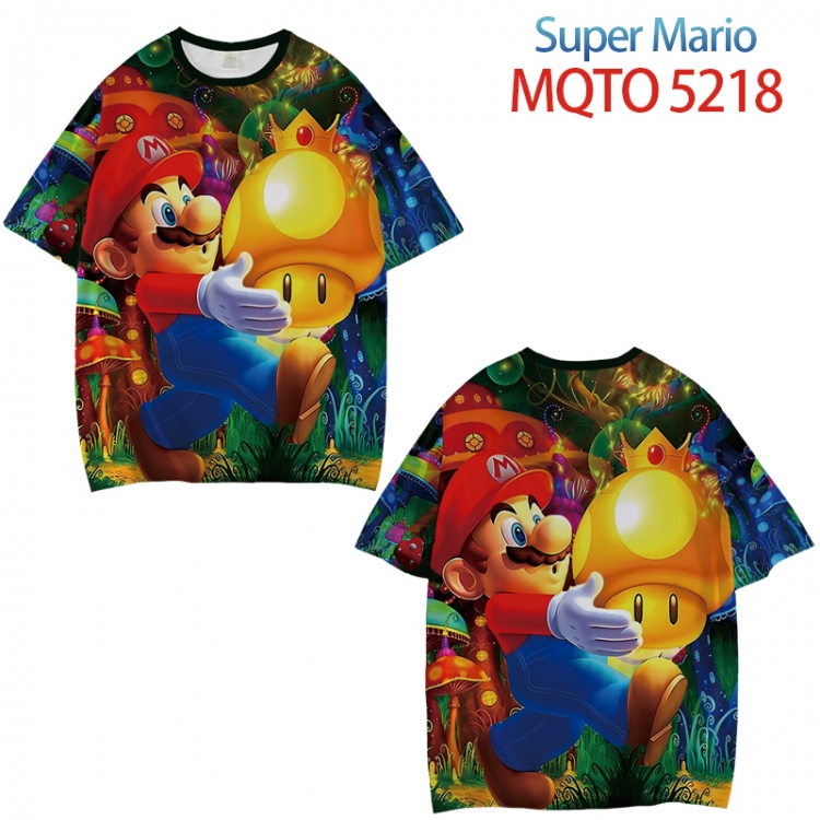 Super Mario Full color printed short sleeve T-shirt from XXS to 4XL MQTO 5218