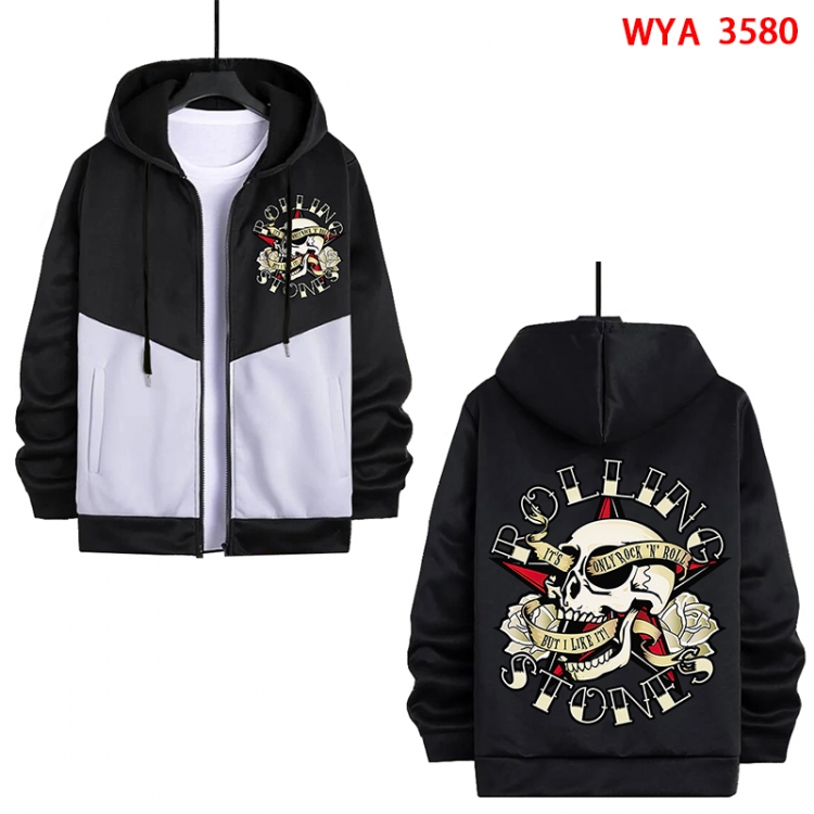 Chaopai Anime cotton zipper patch pocket sweater from S to 3XL WYA-3580-3
