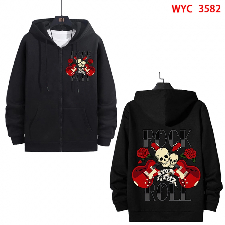 Chaopai Anime cotton zipper patch pocket sweater from S to 3XL  WYC-3582-3