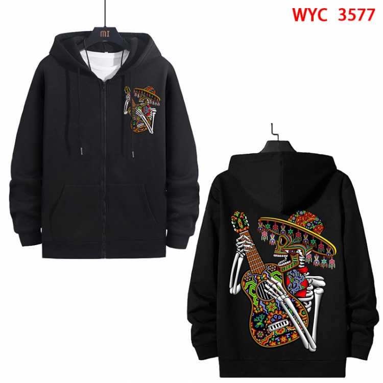 Chaopai Anime cotton zipper patch pocket sweater from S to 3XL WYC-3577-3