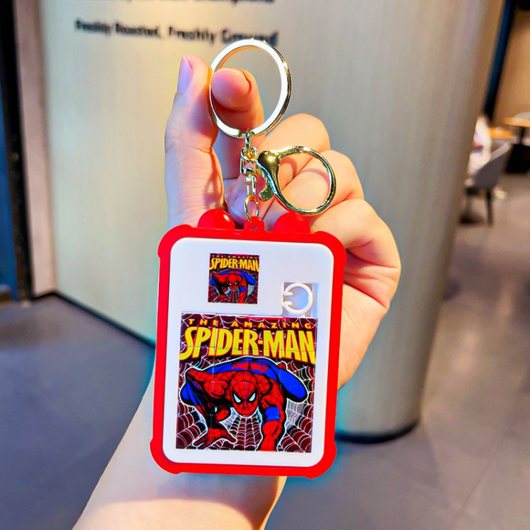 Spiderman Puzzle series Cartoon Surrounding 3D Car Keychain Bag Hanging Accessories price for 5 pcs