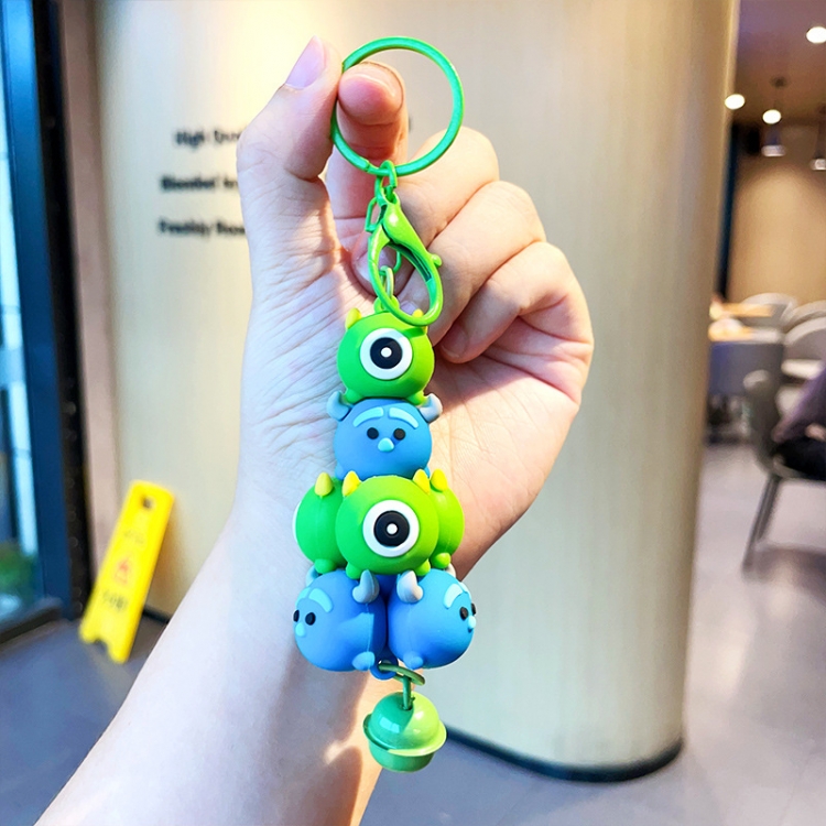 Mike Wazowski Anime Surrounding 3D Car Keychain Bag Hanging Accessories price for 5 pcs