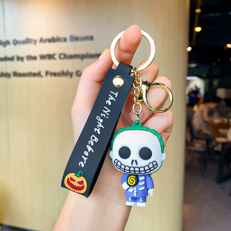 The Nightmare Before Christmas Cartoon Surrounding 3D Car Keychain Bag Hanging Accessories price for 5 pcs
