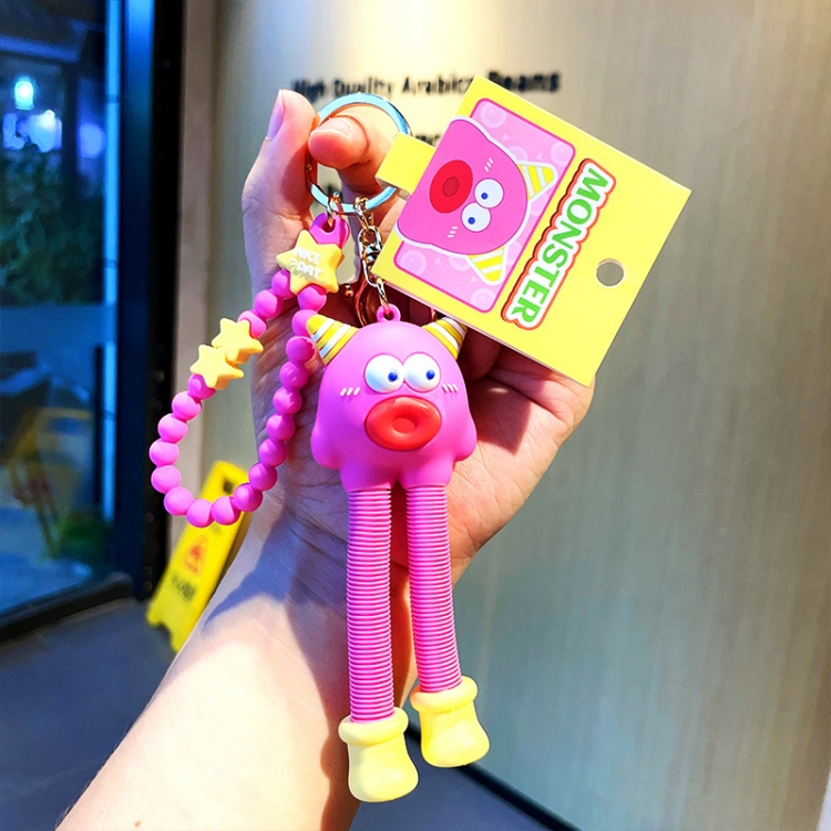 Monsters Cartoon Surrounding 3D Car Keychain Bag Hanging Accessories price for 5 pcs