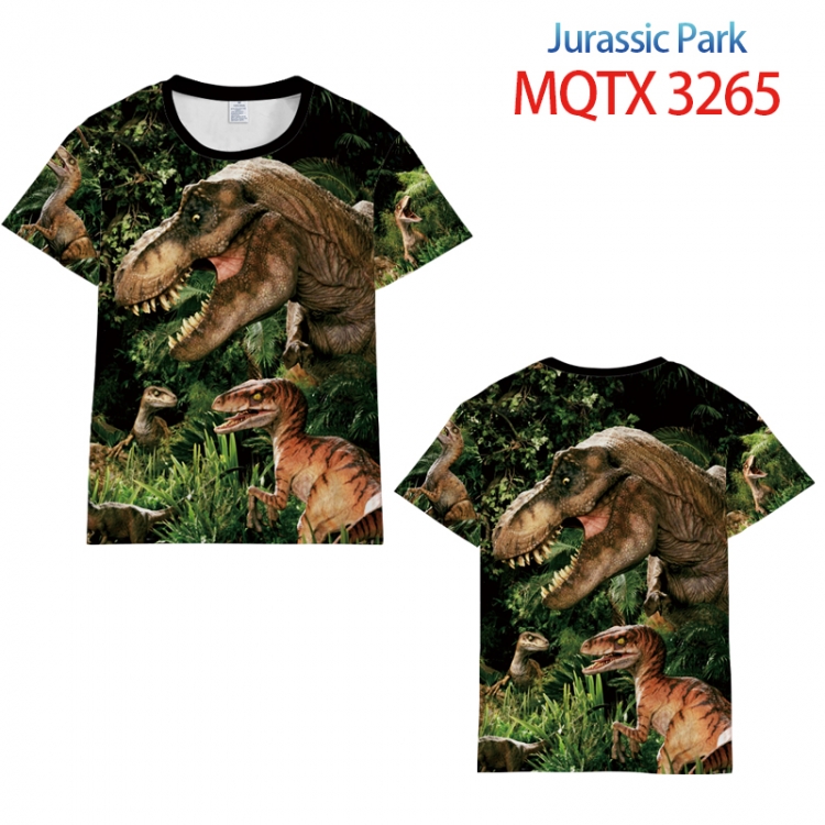 Jurassic Park full color printed short-sleeved T-shirt from 2XS to 5XL MQTX3265