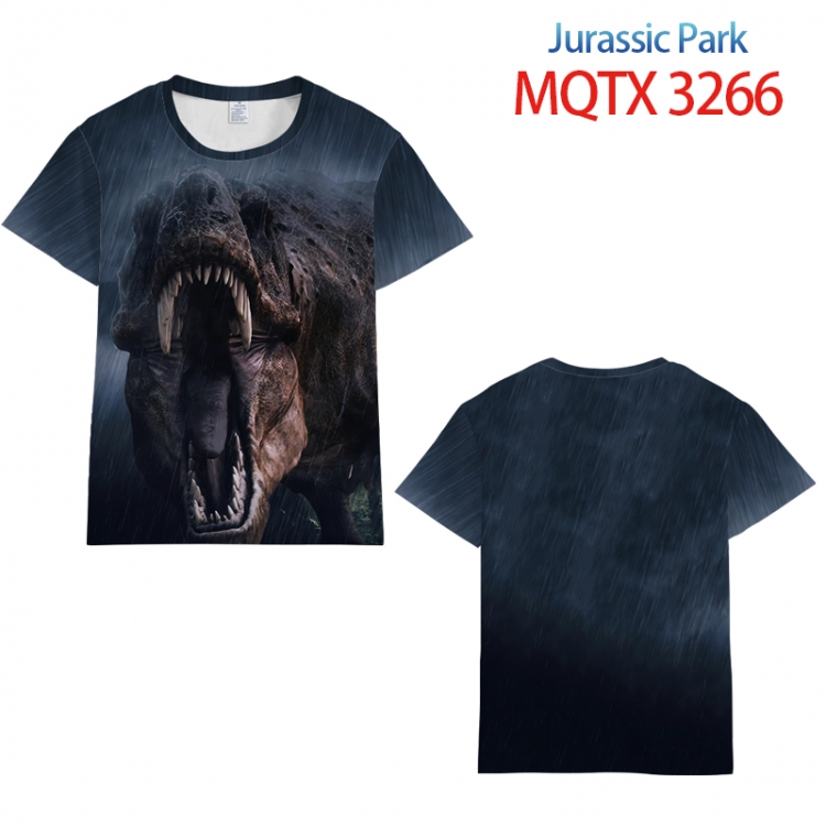 Jurassic Park full color printed short-sleeved T-shirt from 2XS to 5XL MQTX3266