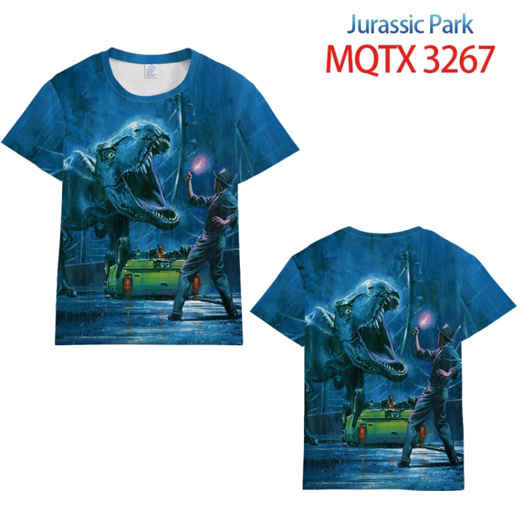 Jurassic Park full color printed short-sleeved T-shirt from 2XS to 5XL MQTX3267