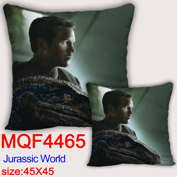 Jurassic World Anime square full-color pillow cushion 45X45CM NO FILLING  MQF-4465