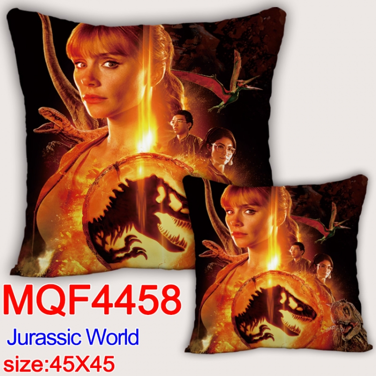 Jurassic World Anime square full-color pillow cushion 45X45CM NO FILLING MQF-4458