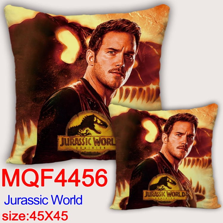 Jurassic World Anime square full-color pillow cushion 45X45CM NO FILLING MQF-4456