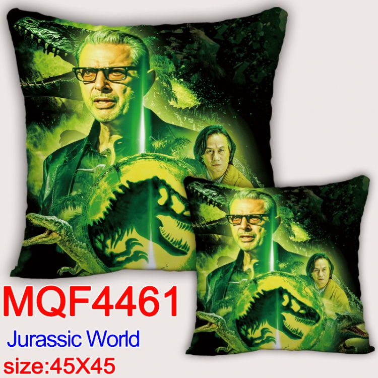 Jurassic World Anime square full-color pillow cushion 45X45CM NO FILLING MQF-4461