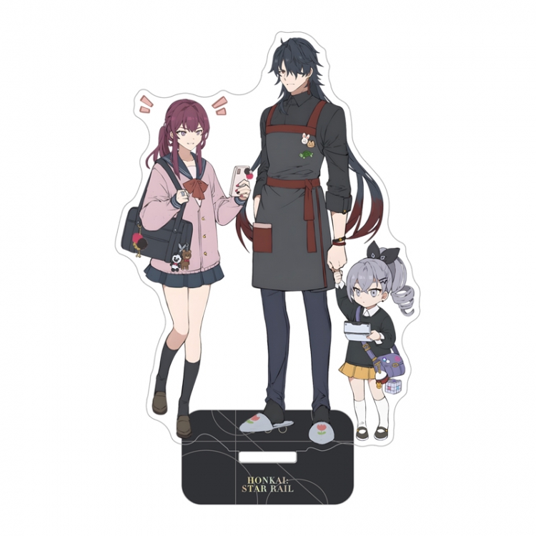 Honkai: Star Rail Anime team up characters acrylic Standing Plates Keychain 15cm
