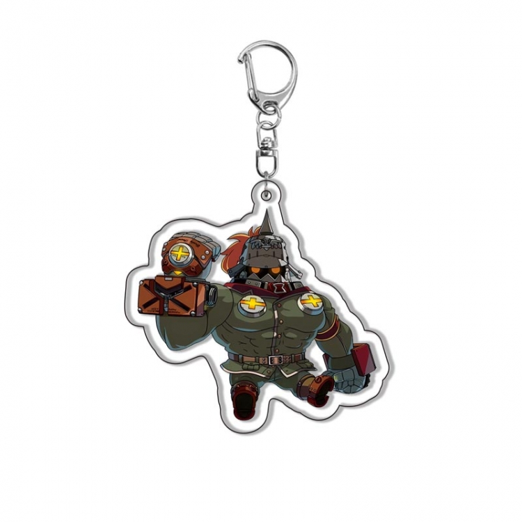 Guilty Gear Acrylic D button bag pendant key chain price for 5 pcs 1766Y