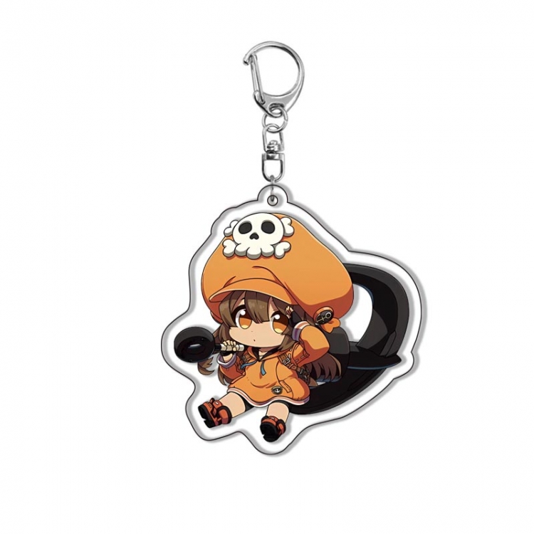 Guilty Gear Acrylic D button bag pendant key chain price for 5 pcs  1768Y