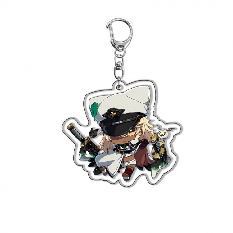 Guilty Gear Acrylic D button bag pendant key chain price for 5 pcs  1762Y