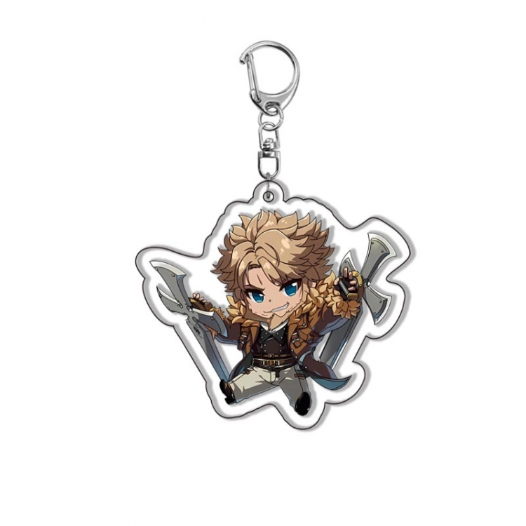 Guilty Gear Acrylic D button bag pendant key chain price for 5 pcs  1761Y