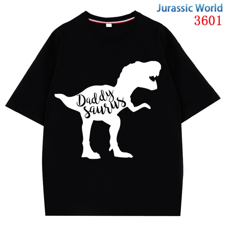 Jurassic World Anime Pure Cotton Short Sleeve T-shirt Direct Spray Technology from S to 4XL CMY-3601-2
