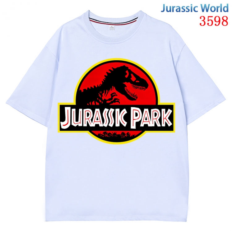 Jurassic World Anime Pure Cotton Short Sleeve T-shirt Direct Spray Technology from S to 4XL CMY-3598-1