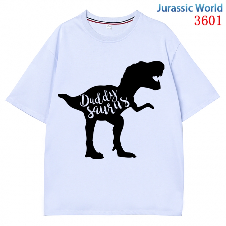 Jurassic World Anime Pure Cotton Short Sleeve T-shirt Direct Spray Technology from S to 4XL CMY-3601-1