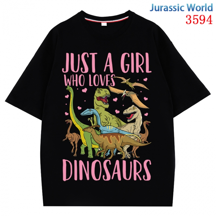 Jurassic World Anime Pure Cotton Short Sleeve T-shirt Direct Spray Technology from S to 4XL CMY-3594-2