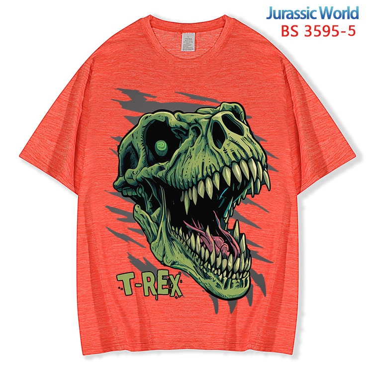 Jurassic World ice silk cotton loose and comfortable T-shirt from XS to 5XL BS-3595-5