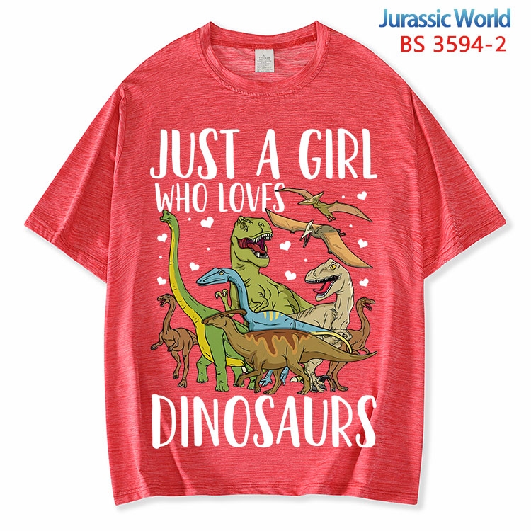 Jurassic World ice silk cotton loose and comfortable T-shirt from XS to 5XL BS-3594-2