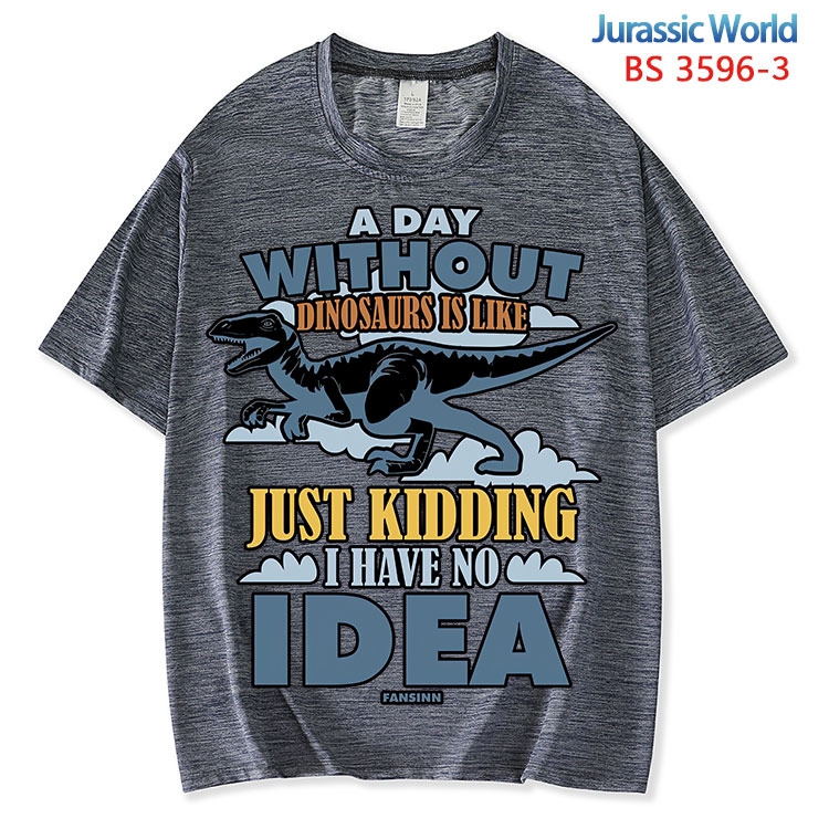 Jurassic World ice silk cotton loose and comfortable T-shirt from XS to 5XL BS-3596-3
