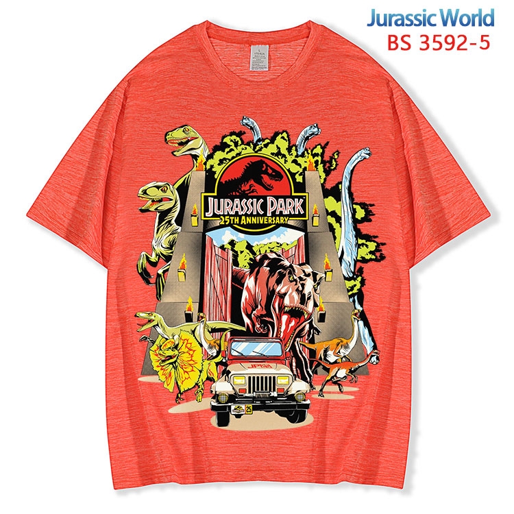 Jurassic World ice silk cotton loose and comfortable T-shirt from XS to 5XL BS-3592-5