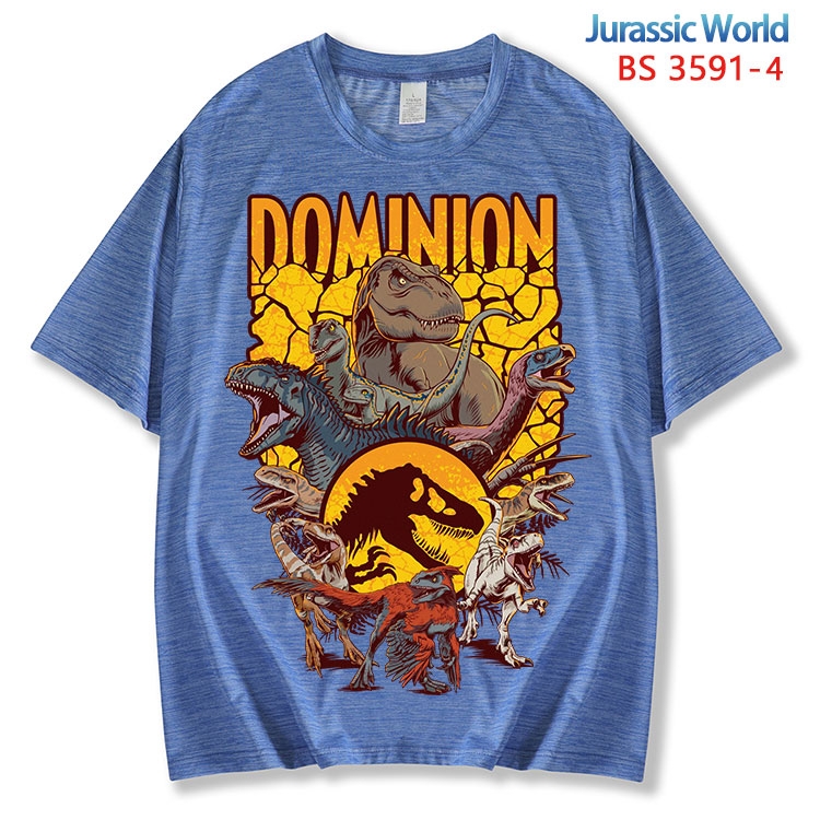 Jurassic World ice silk cotton loose and comfortable T-shirt from XS to 5XL BS-3591-4