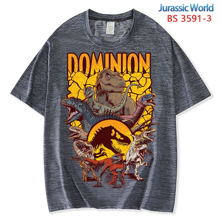 Jurassic World ice silk cotton loose and comfortable T-shirt from XS to 5XL BS-3591-3