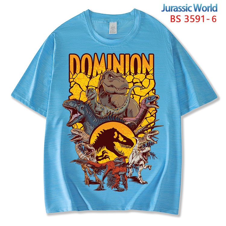 Jurassic World ice silk cotton loose and comfortable T-shirt from XS to 5XL BS-3591-6