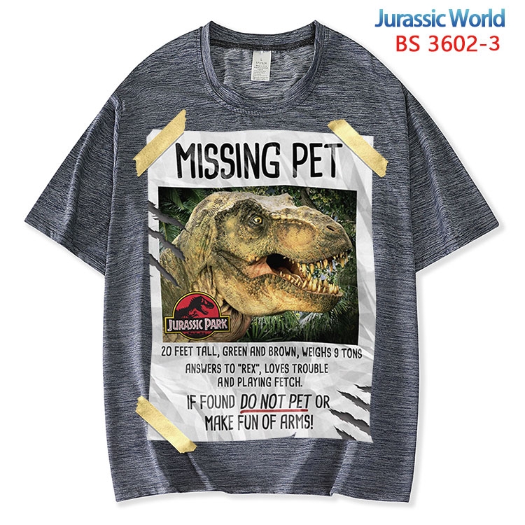Jurassic World ice silk cotton loose and comfortable T-shirt from XS to 5XL BS-3602-3