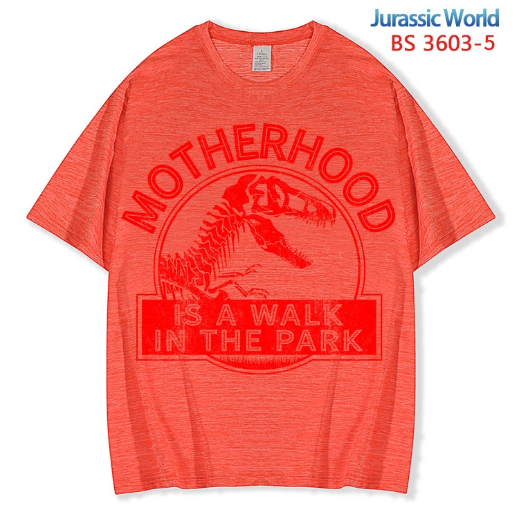 Jurassic World ice silk cotton loose and comfortable T-shirt from XS to 5XL BS-3603-5
