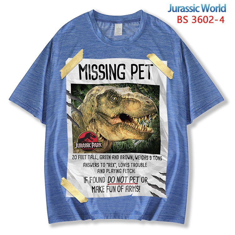 Jurassic World ice silk cotton loose and comfortable T-shirt from XS to 5XL BS-3602-4