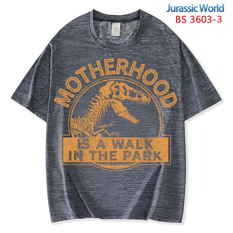 Jurassic World ice silk cotton loose and comfortable T-shirt from XS to 5XL BS-3603-3