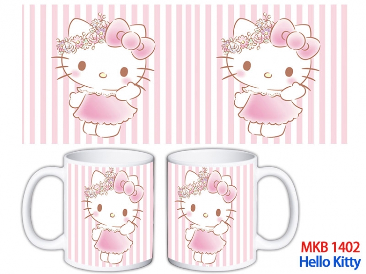 HELLO KITTY Anime color printing ceramic mug cup price for 5 pcs MKB-1402