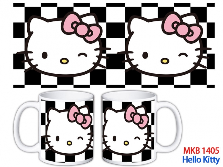 HELLO KITTY Anime color printing ceramic mug cup price for 5 pcs  MKB-1405