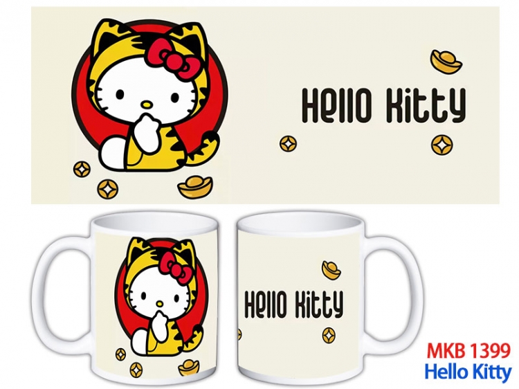 HELLO KITTY Anime color printing ceramic mug cup price for 5 pcs  MKB-1399