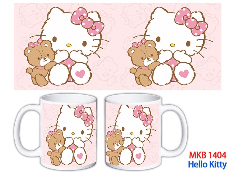 HELLO KITTY Anime color printing ceramic mug cup price for 5 pcs MKB-1404