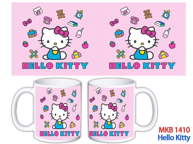 HELLO KITTY Anime color printing ceramic mug cup price for 5 pcs MKB-1410