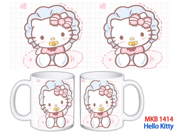 HELLO KITTY Anime color printing ceramic mug cup price for 5 pcs MKB-1414