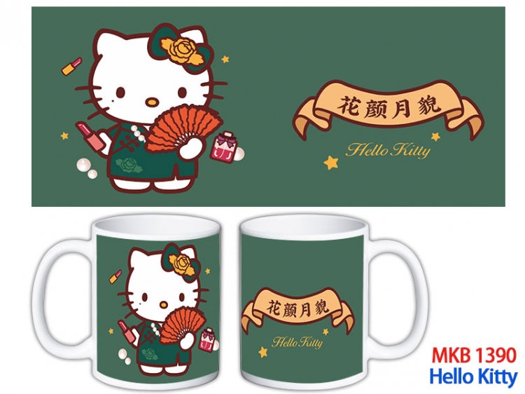 HELLO KITTY Anime color printing ceramic mug cup price for 5 pcs MKB-1390