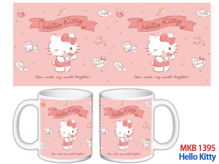 HELLO KITTY Anime color printing ceramic mug cup price for 5 pcs MKB-1395