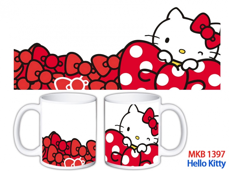 HELLO KITTY Anime color printing ceramic mug cup price for 5 pcs MKB-1397