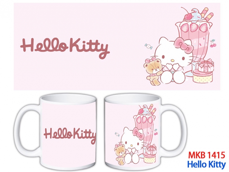 HELLO KITTY Anime color printing ceramic mug cup price for 5 pcs  MKB-1415