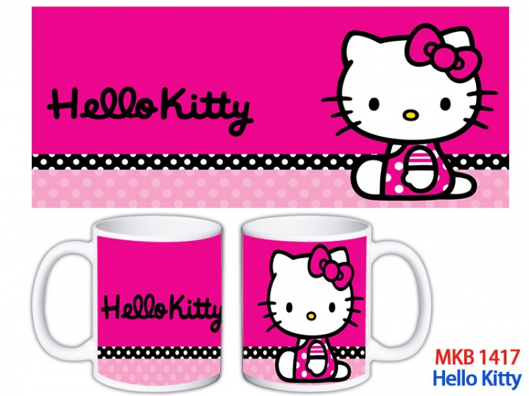 HELLO KITTY Anime color printing ceramic mug cup price for 5 pcs  MKB-1417