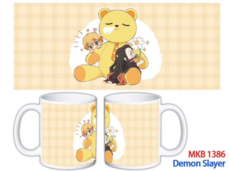 Demon Slayer Kimets Anime color printing ceramic mug cup price for 5 pcs  MKB-1386