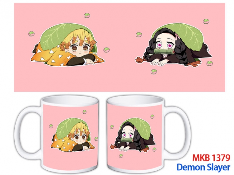 Demon Slayer Kimets Anime color printing ceramic mug cup price for 5 pcs MKB-1379