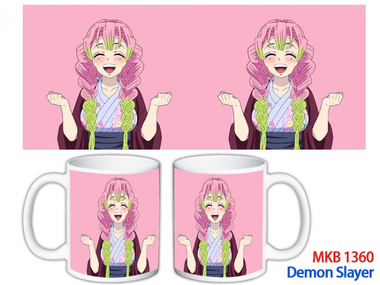 Demon Slayer Kimets Anime color printing ceramic mug cup price for 5 pcs MKB-1360